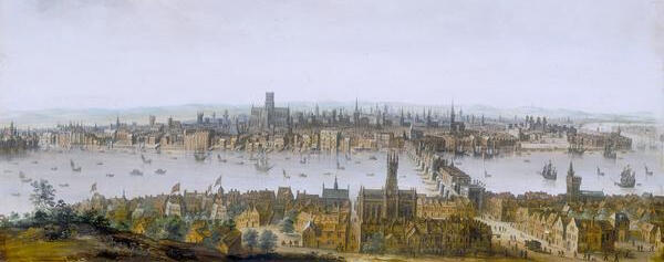 View of London, 1630 painting (public domain)